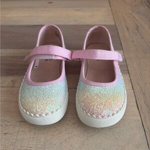Harper Canyon Glittery Pink Mary Jane Shoes